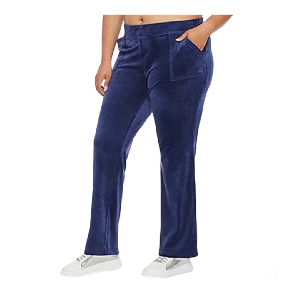 Women’s Juicy Contore Blue Velvet Pants Size 1X